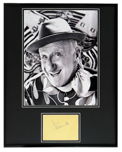 Jimmy Durante Signed Framed 16x20 Photo Display JSA Schnozzola