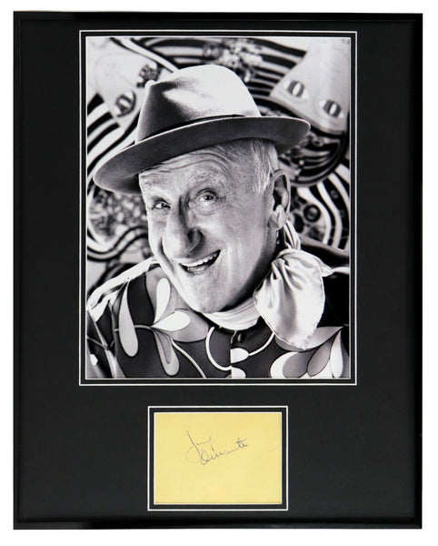 Jimmy Durante Signed Framed 16x20 Photo Display JSA Schnozzola