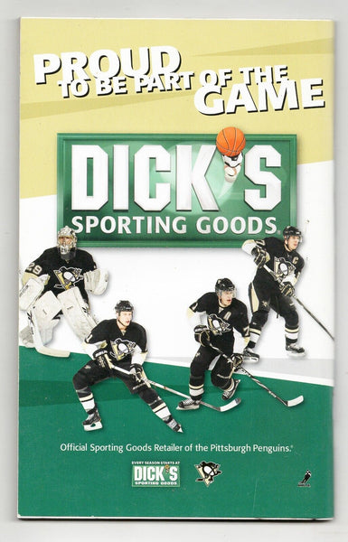 Mar 27 2011 Pittsburgh Penguins vs Florida Program James Neal Shootout Win