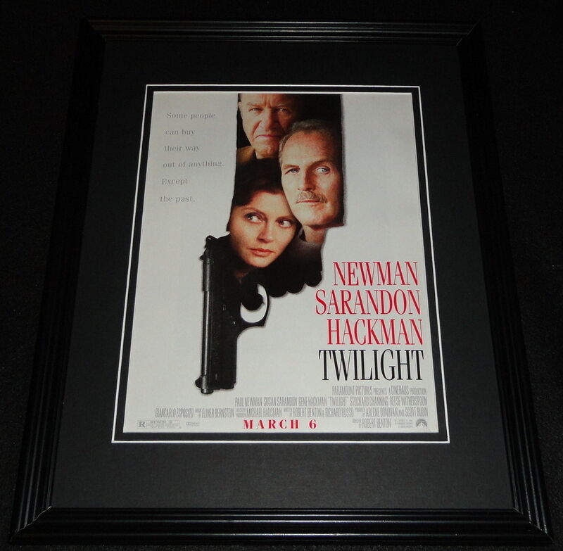 Twilight 1998 Framed 11x14 ORIGINAL Advertisement Paul Newman Susan Sarandon