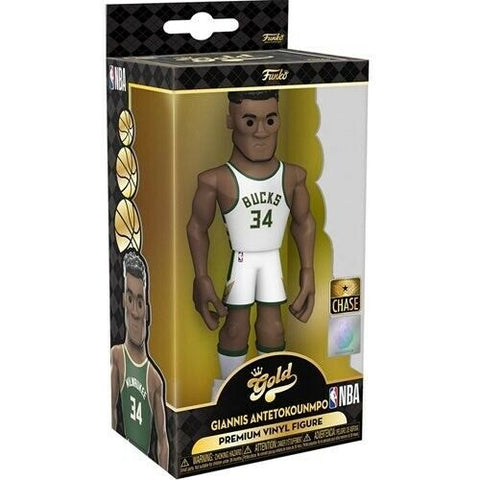 NEW SEALED 2021 Funko Gold NBA Giannis Antetokounmpo 5" Action Figure CHASE