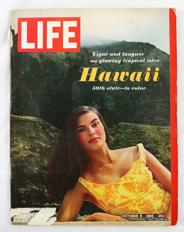 ORIGINAL Vintage Oct 8 1965 Life Magazine Hawaii