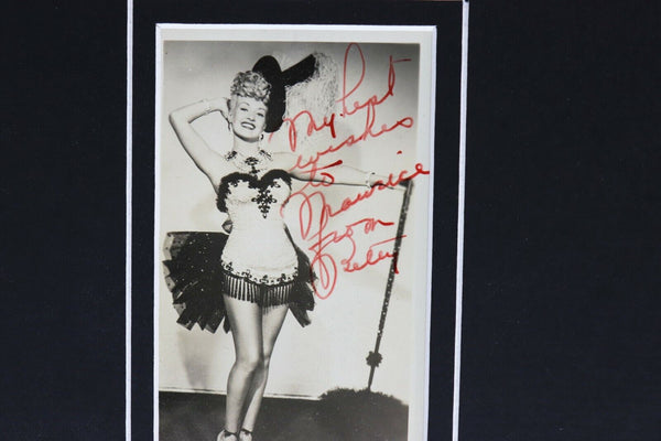 Betty Grable Signed Framed 16x20 Photo Pinup Display AW