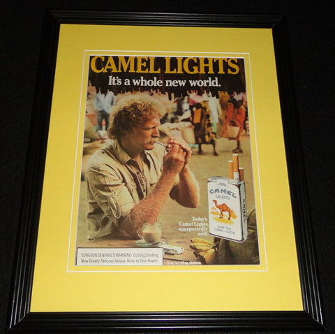 1985 Camel Lights Cigarettes Framed 11x14 ORIGINAL Vintage Advertisement B