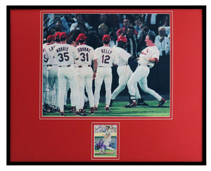 Mark McGwire Signed Framed 16x20 Photo Display JSA Cardinals 1998 HR Celebration