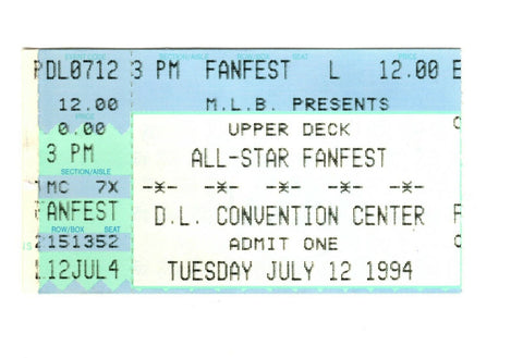 1994 Upper Deck MLB All Star Game Fanfest Pittsburgh Pirates David Lawrence Ctr