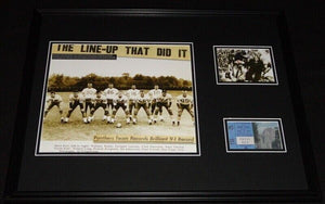 1963 Pitt Panthers vs Penn State Framed 16x20 Repro Ticket & Photo Set B