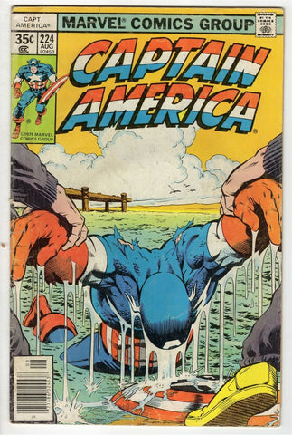 Captain America #224 ORIGINAL Vintage 1978 Marvel Comics 