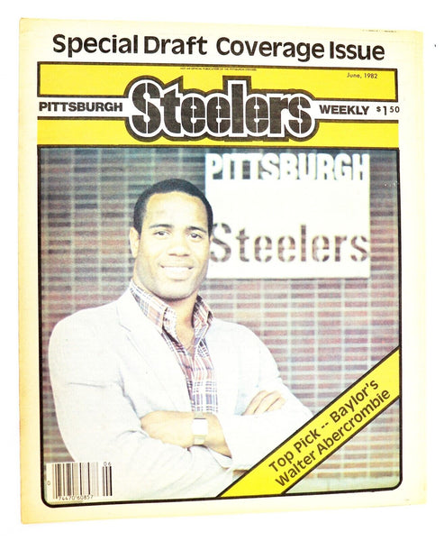  VINTAGE June 1982 Pittsburgh Steelers Weekly Magazine Walter Abercrombie