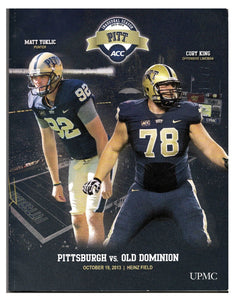 Oct 19 2013 Old Dominion vs Pitt Panthers Program Tyler Boyd