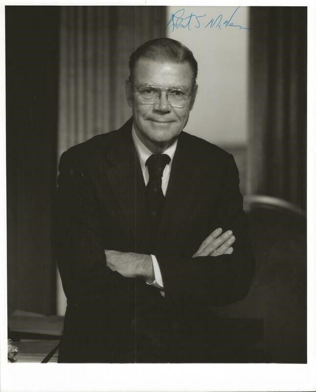 Robert McNamara Signed 8x10 Photo Secretary of Defense