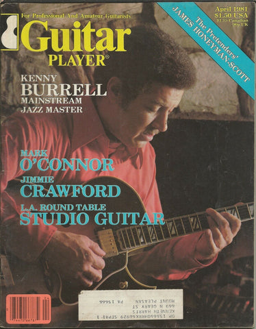 Guitar Player Magazine ORIGINAL Vintage Apr 1981 Kenny Burrell 