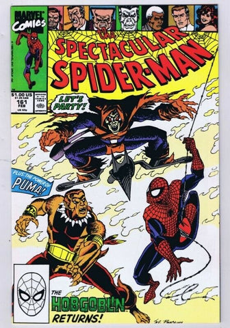 Spectacular Spider-Man #161 ORIGINAL Vintage 1990 Marvel Comics 