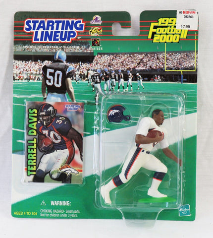 VINTAGE 1999 Starting Lineup SLU Terrell Davis Action Figure Broncos