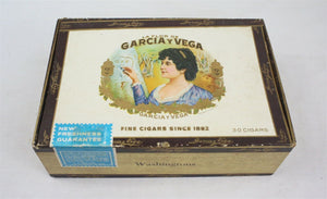 VINTAGE Garcia y Vega Washingtons Empty Cigar Box 