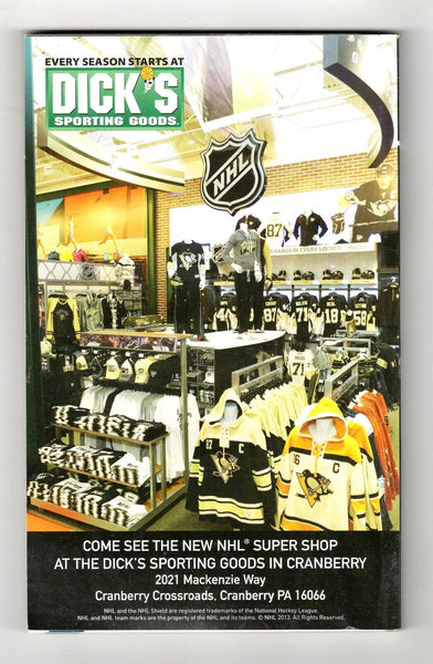 VINTAGE Mar 22 2014 Pittsburgh Penguins Tampa Bay Program Sidney Crosby