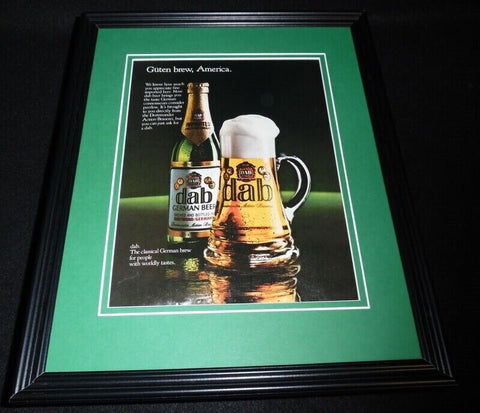 1983 Dab German Beer Framed 11x14 ORIGINAL Vintage Advertisement 