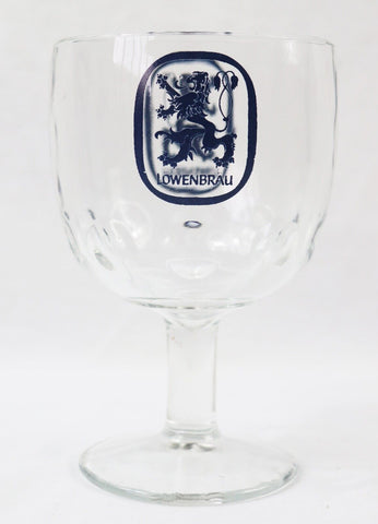 VINTAGE Lowenbrau Thick Beer Glass