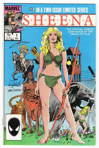 Sheena #1 VINTAGE 1984 Marvel Comics GGA w/ Frogger II Ad