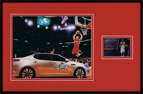 Baron Davis Signed Framed 11x17 Photo Display Dunk Contest w/ Blake Griffin