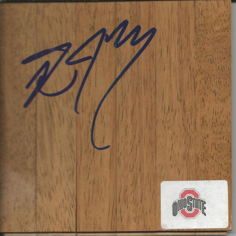 Byron BJ Mullens Signed Floorboard Ohio State Thunder Clippers