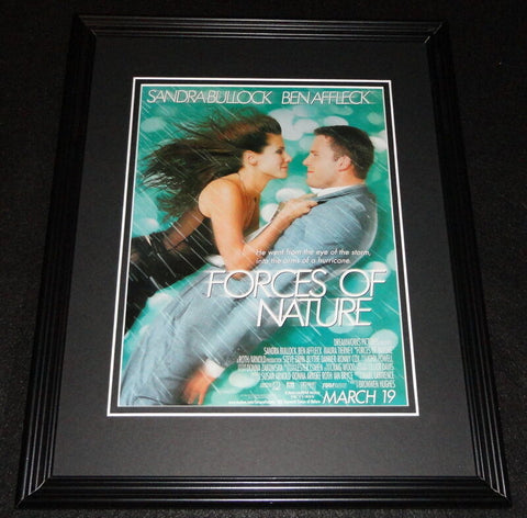 Forces of Nature 1999 Framed 11x14 ORIGINAL Advertisement Sandra Bullock Affleck