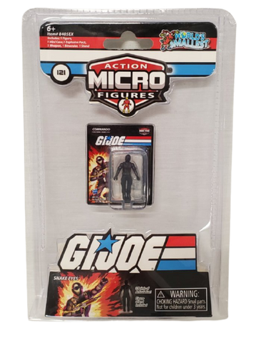 NEW SEALED World's Smallest Micro Action Figure GI Joe Snake Eyes