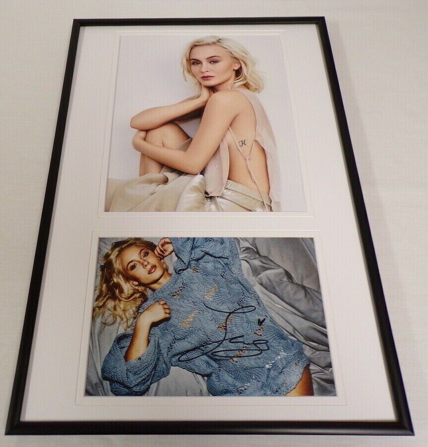 Zara Larsson Signed Framed 12x18 Photo Display