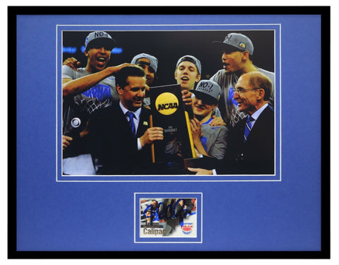 John Calipari Signed Framed 11x14 Photo Display JSA Kentucky