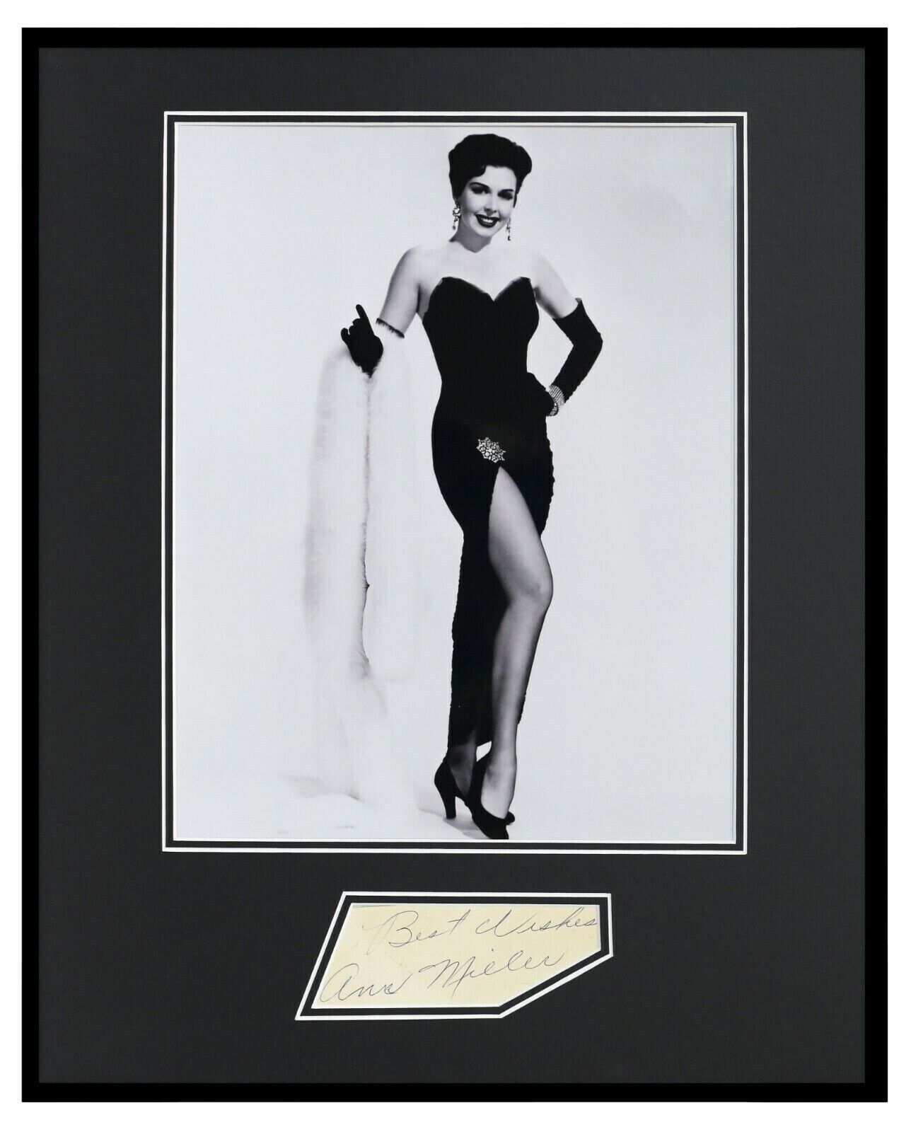 Ann Miller Signed Framed 16x20 Photo Poster Display JSA