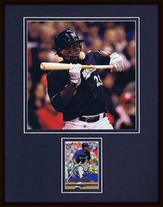 Rickie Weeks Signed Framed 11x14 Photo Display Brewers