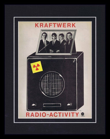 1976 Kraftwerk Radio-Activity Framed 11x14 ORIGINAL Vintage Advertisement 