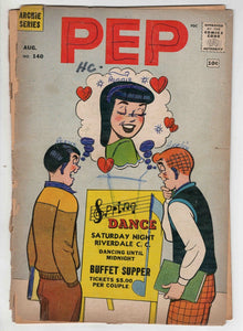 Pep #140 VINTAGE 1960 Archie Comics GGA Veronica (Detached cover)