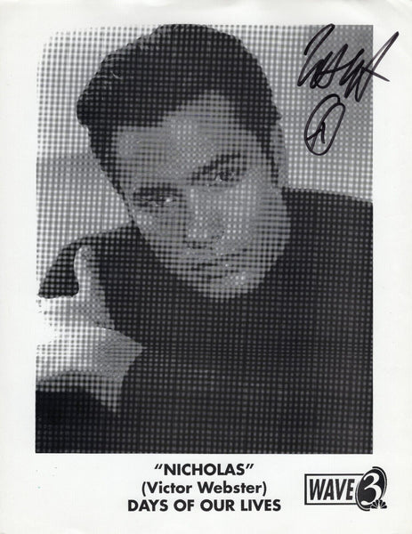 Victor Webster Signed 8x10 Promo Photo Paperstock Days of Our Lives