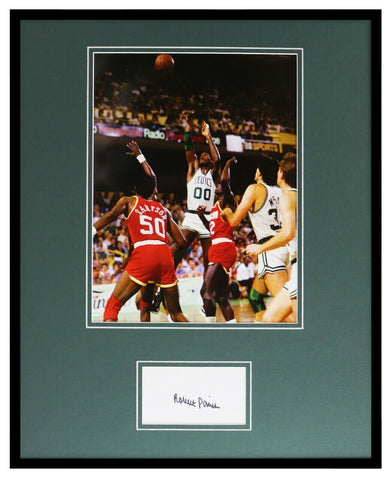 Robert Parish Signed Framed 16x20 Photo Display Celtics