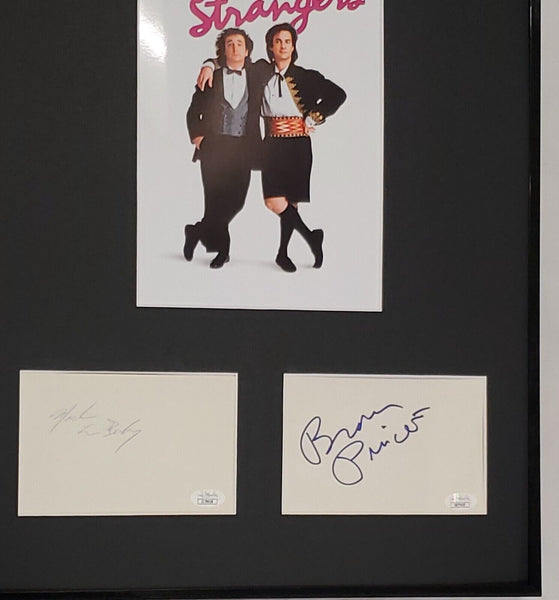 Perfect Strangers Cast Signed Framed 16x20 Photo JSA Bronson Pinchot ML Baker