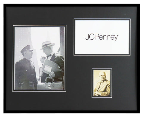 J.C. JC Penney Signed Framed 16x20 Photo Display JSA