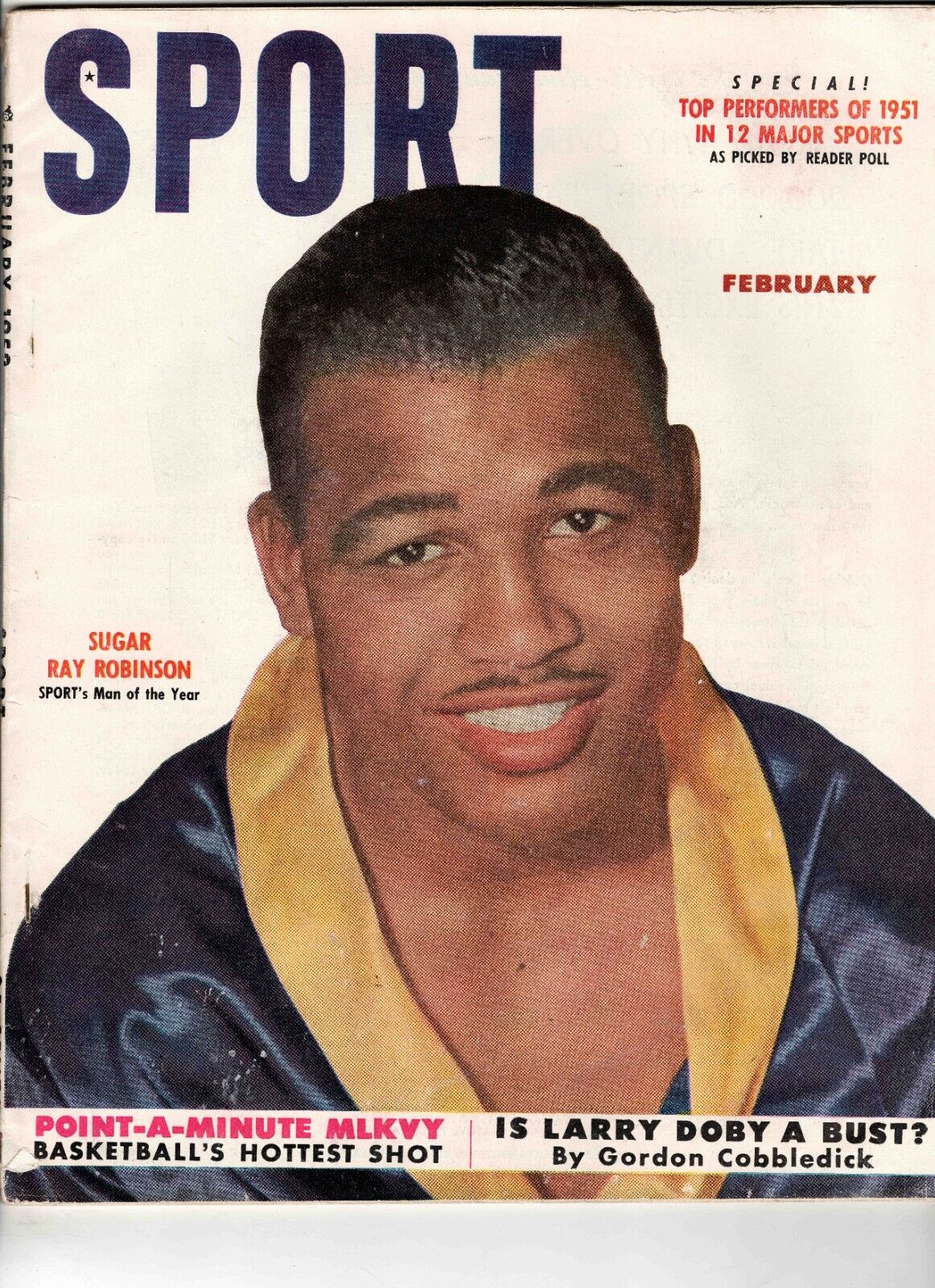 Feb 1957 Sport Magazine Sugar Ray Robinson