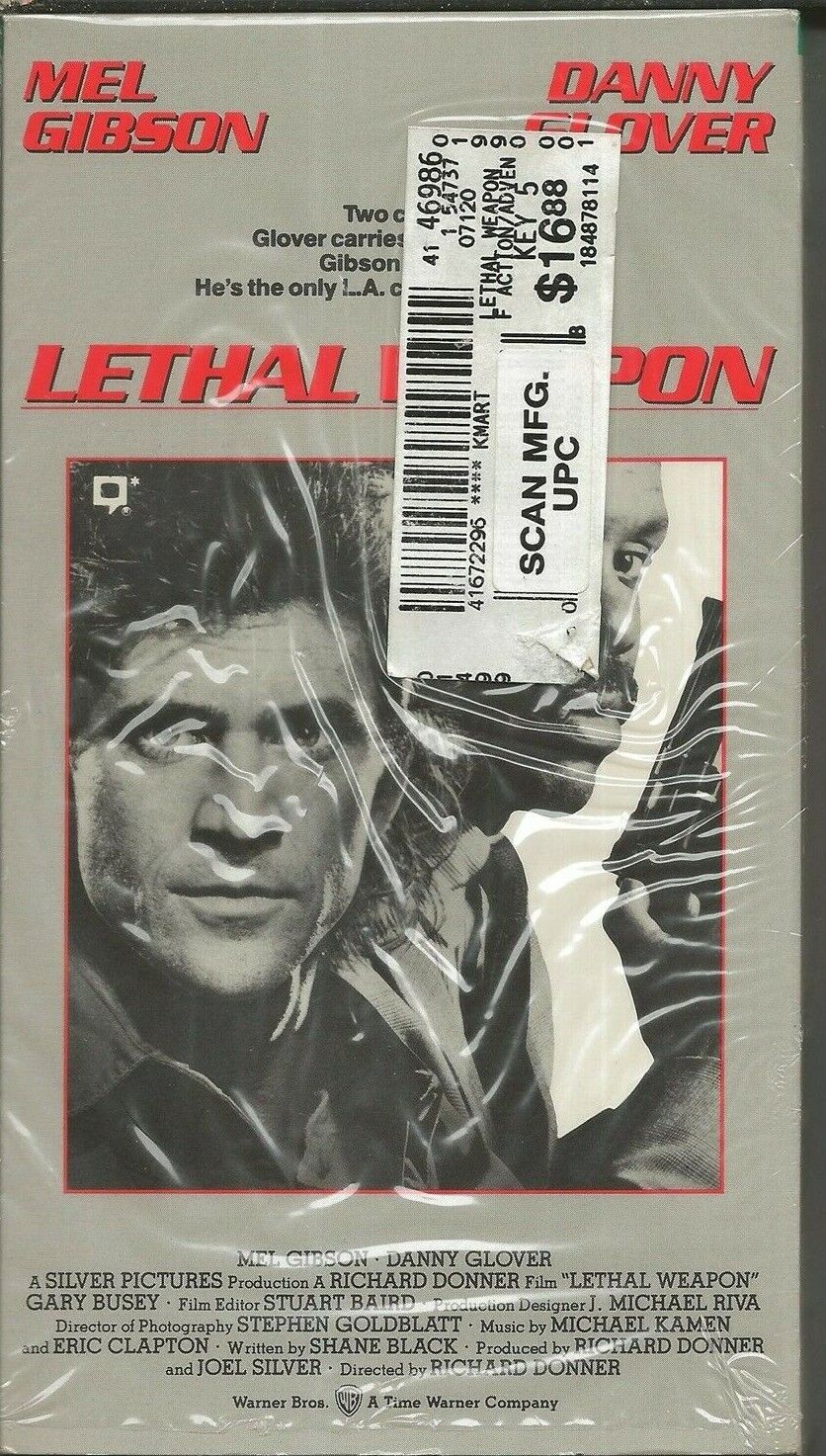 Lethal Weapon VINTAGE VHS Cassette Mel Gibson Danny Glover 