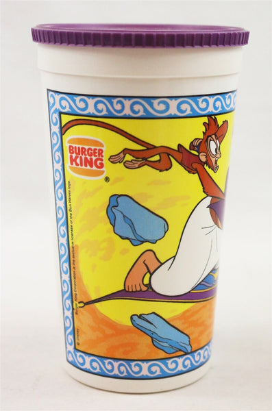 VINTAGE 1992 Burger King Disney Aladdin Large Plastic Cup