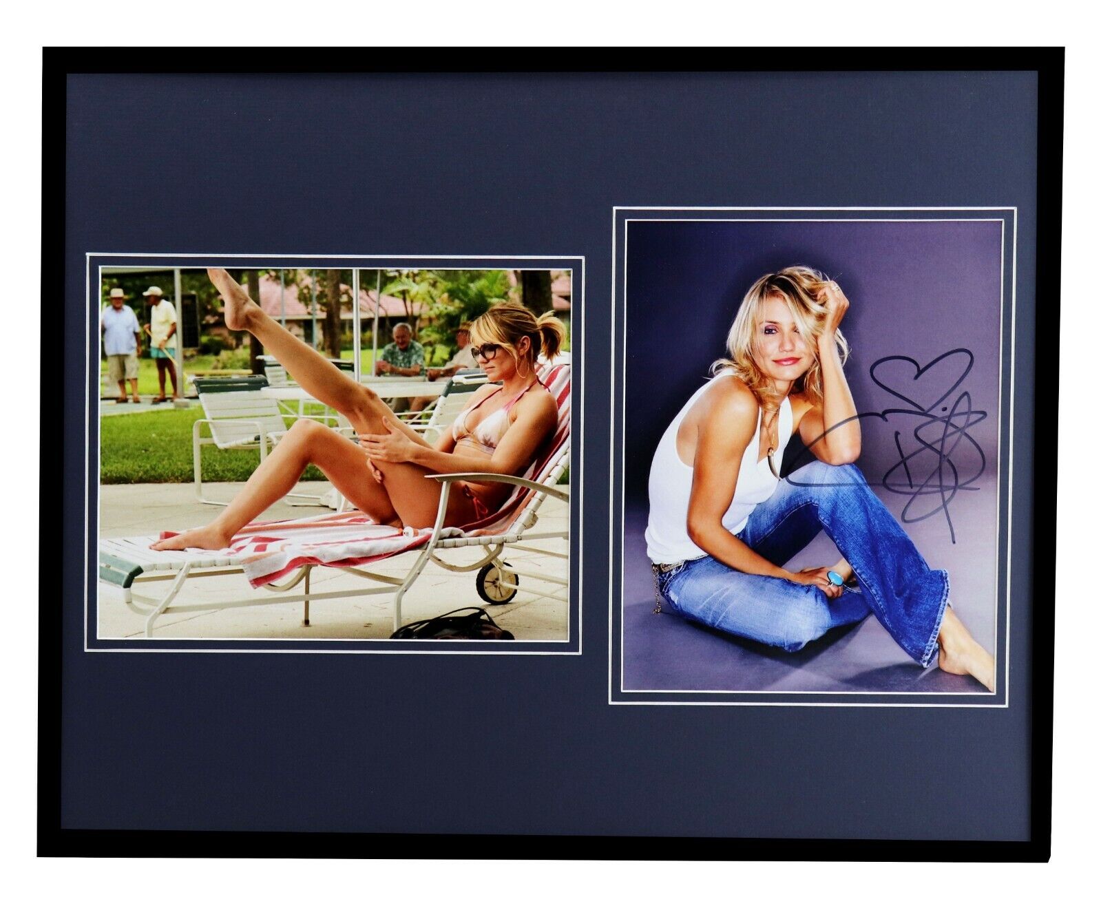 Cameron Diaz Signed Framed 16x20 Photo Set 