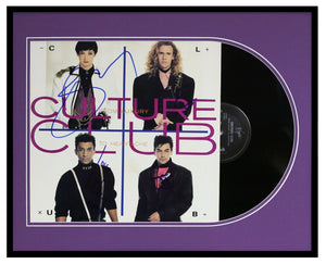 Culture Club Group Signed Framed 1986 From Luxury to Heartache Album Display