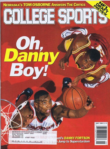 ORIGINAL Vintage May 1996 College Sports Magazine Danny Fortson Cincinnati