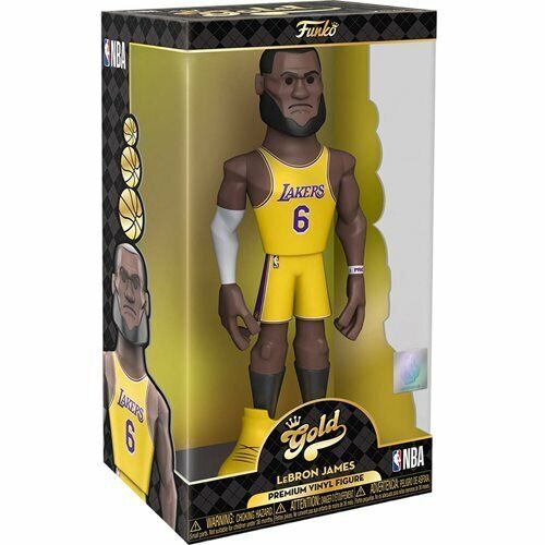 NEW SEALED 2021 Funko GOLD Lebron James 12" Action Figure Statue Lakers