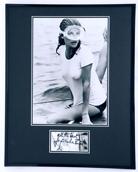 Jacqueline Bisset Signed Framed 16x20 Photo Display The Deep