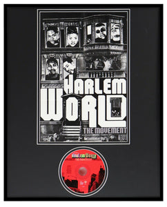 Harlem World The Movement 1998 Framed 16x20 CD & Poster Display