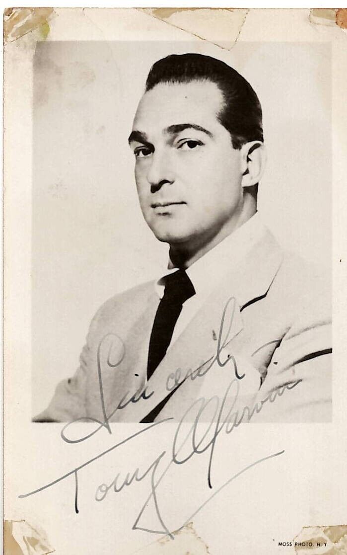 Tony Marvin Signed Vintage Postcard