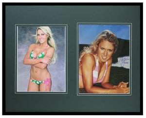 Natalie Gulbis Signed Framed 16x20 Bikini Photo Set 