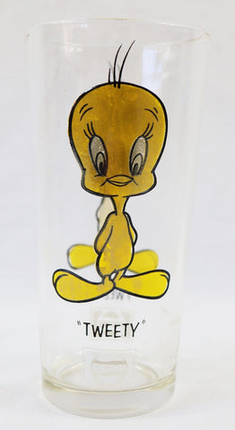 ORIGINAL Vintage 1973 Pepsi Looney Tunes WB Tweety Bird Drinking Glass