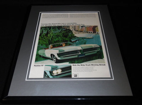 1967 Pontiac Streak Wide Track 11x14 Framed ORIGINAL Vintage Advertisement 